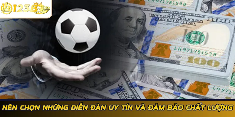 Nên chọn những diễn đàn uy tín và đảm bảo chất lượng